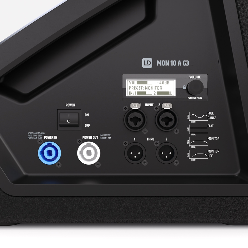 LD SYSTEMS - Monitor da palco coassiale attivo da 10