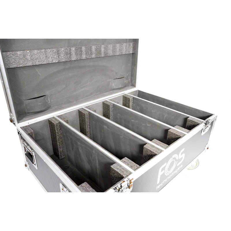 FOS TECHNOLOGIES - Flight case con ruote per 4 unità Pixel Blade