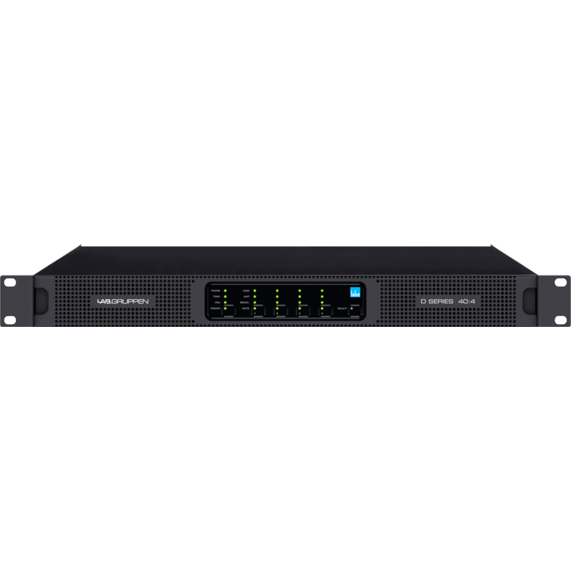 LABGRUPPEN - Amplificatore da installazione a 4 canali della serie D con DSP integrato