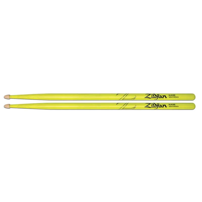 ZILDJIAN - bacchetta per batteria modello 5A verniciata Giallo neon
