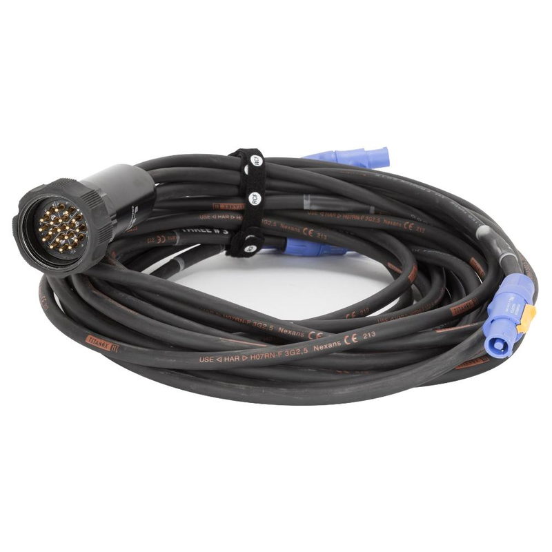 RCF - LKS 19 male connector to 6x Neutrik Powercon
