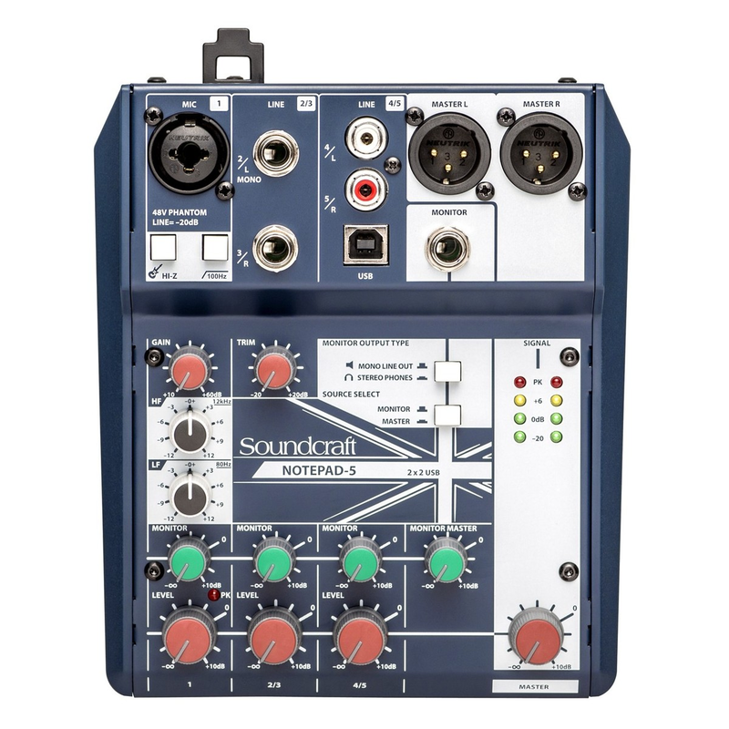 SOUNDCRAFT - Mixer Compatto 5 Canali