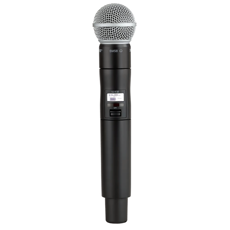SHURE - Trasmettitore digitale palmare dinamico cardioide con capsula SM 58 per serie ULX-D. Banda G51 (470 - 534 MHz)