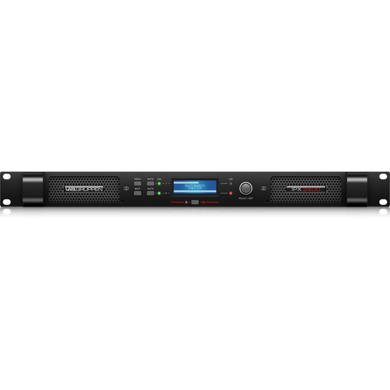 LABGRUPPEN - Amplificatore a 2 canali per tour/installazioni della serie IPD con DSP integrato.