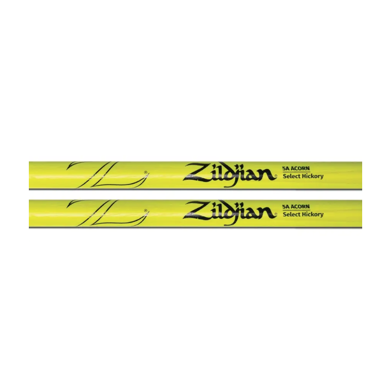 ZILDJIAN - bacchetta per batteria modello 5A verniciata Giallo neon