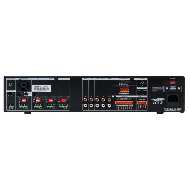 FONESTAR - Amplificatore 4 zone 100v