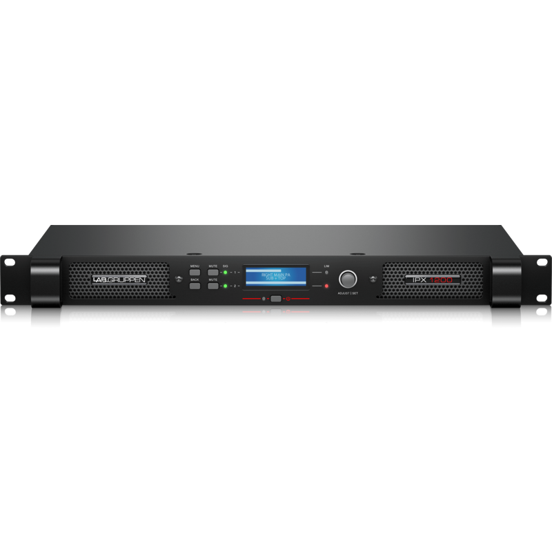 LABGRUPPEN - Amplificatore a 2 canali della serie IPX per tour e installazioni con DSP integrato.