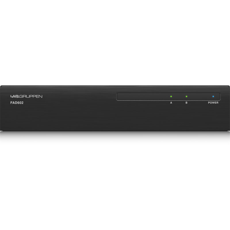 LABGRUPPEN - Amplificatore compatto a 2 canali con ingresso audio digitale per Dante