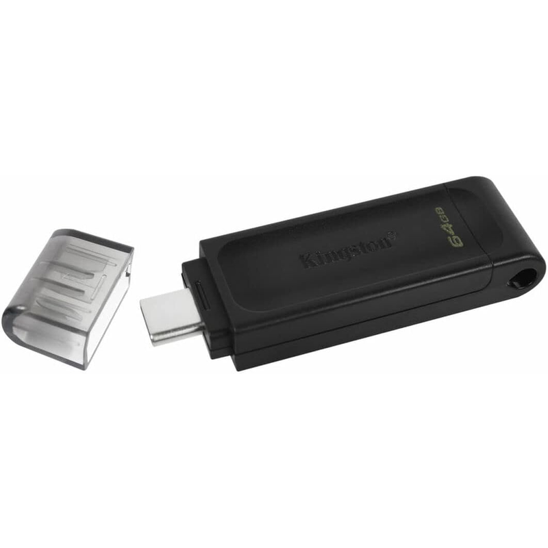 KINGSTON - USB 3.2 Gen 2 SuperSpeed (10 Gbps) Type-C, Capacità: 64 GB