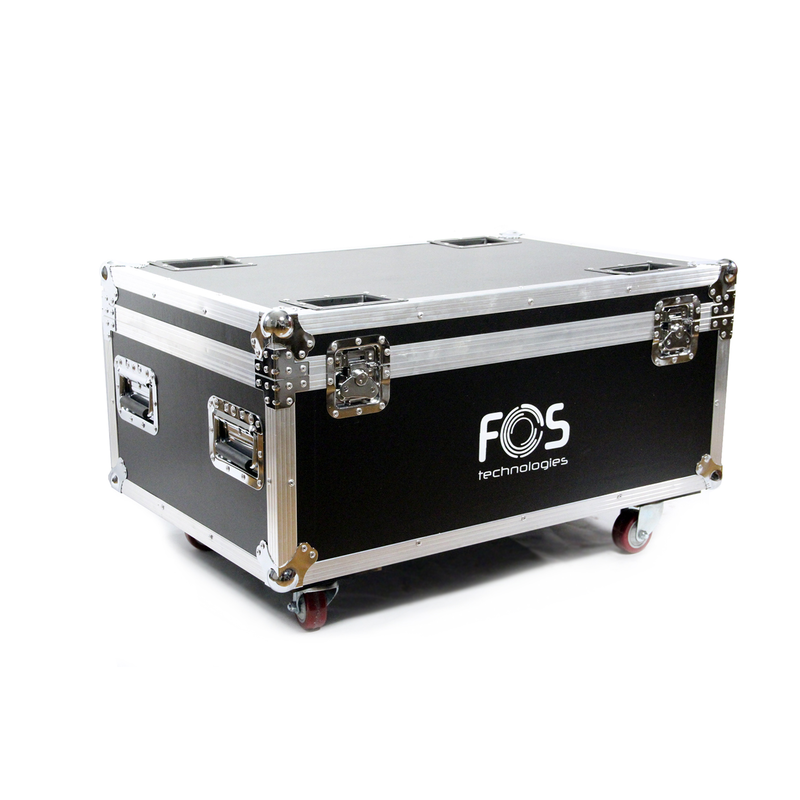 FOS TECHNOLOGIES - Flight case con ruote per unità 6 Wash 7x15 / 12x10