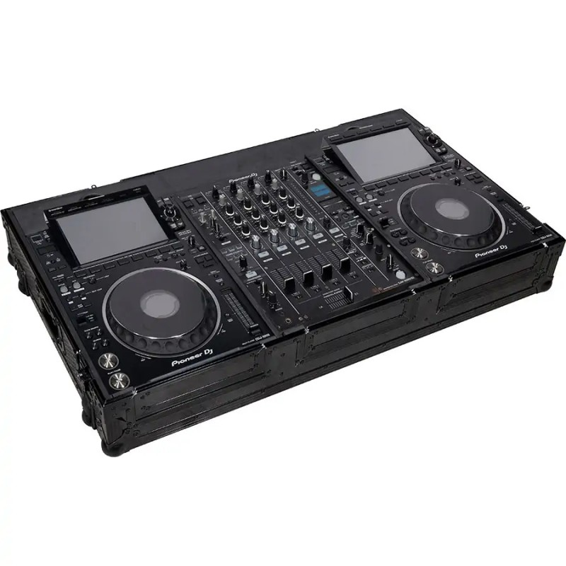 PIONEER DJ - Flight Case Pioneer® CDJ-3000/ DJM-900NXS2 Nero (Ruote).