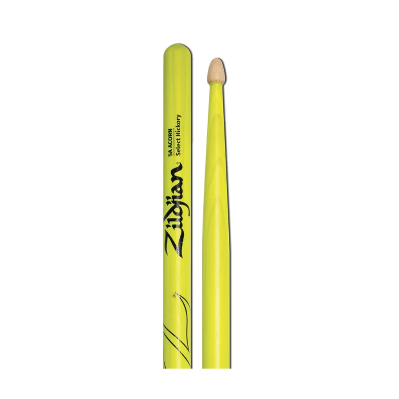 ZILDJIAN - bacchetta per batteria modello 5A verniciata Giallo neon