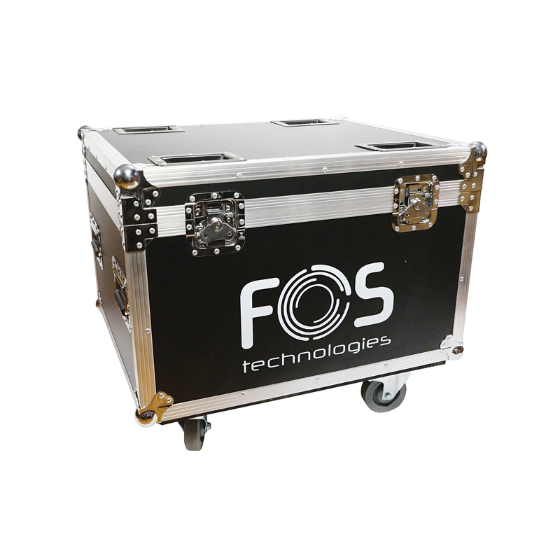 FOS TECHNOLOGIES - Flight case con ruote per 4 unità Aurora Wash