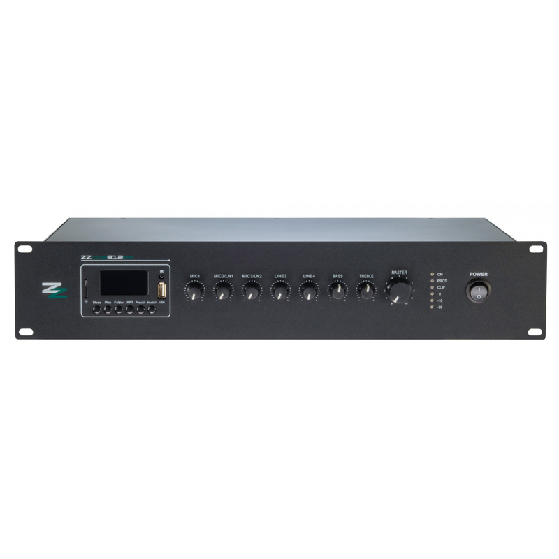 ZZiPP - Amplificatore mixer lettore usb/bt/fm da 120w