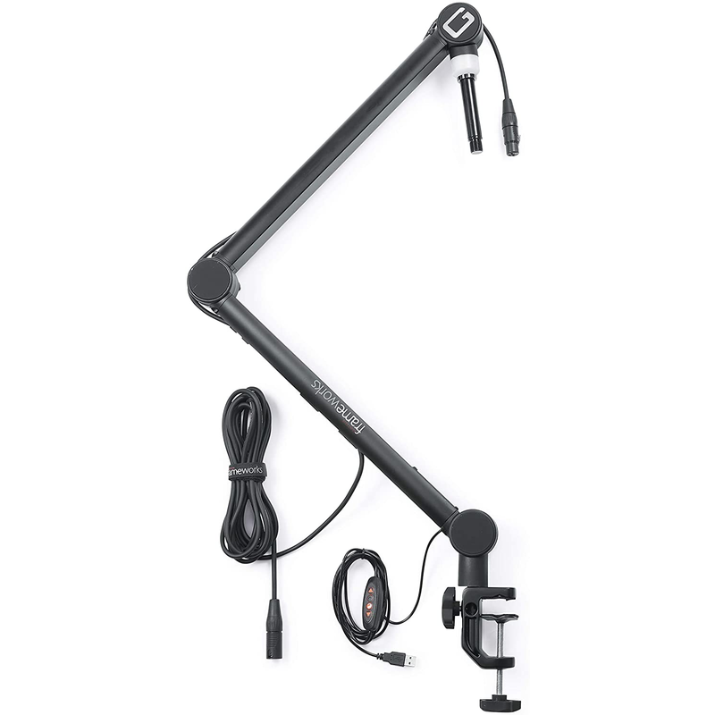 GATOR - braccio desk a morsetto per microfono con indicatore luminoso Supporti