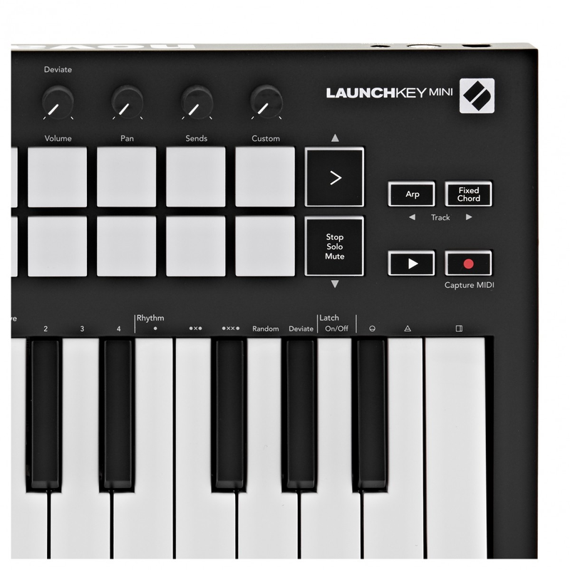 NOVATION - Controller con 25 tasti mini - 16 Drum Pad retroilluminati - Arpeggiatore - MIDI In/Out