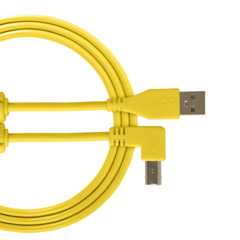 UDG - Cavo USB 2.0 A-B Yellow Angolare da 3mt.