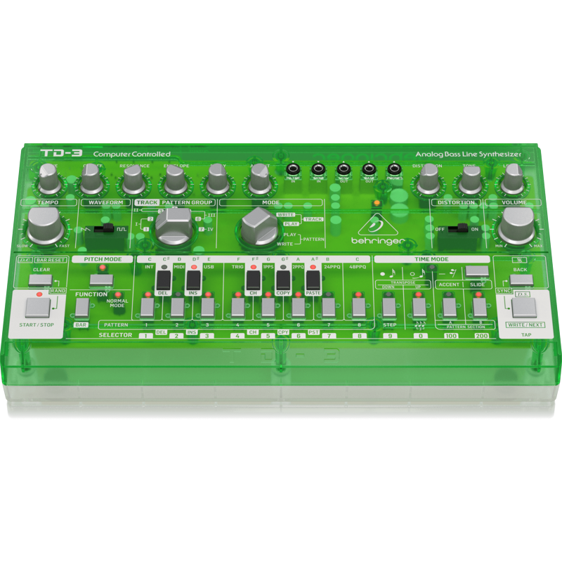 BEHRINGER - Sintetizzatore analogico di bassi con Step sequencer, Filtro risonante e arpeggiatore