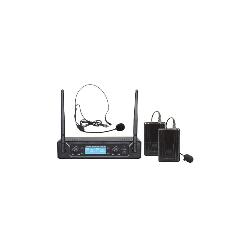 ZZiPP - Set Doppio Radiomicrofono Uhf 674,20/694,00