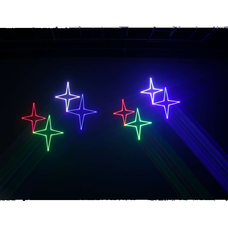 Power Lighting - Red, green, blue 500 mW animation laser