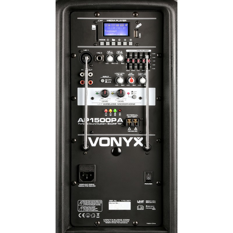 VONYX - Sistema portatile completo woofer 15