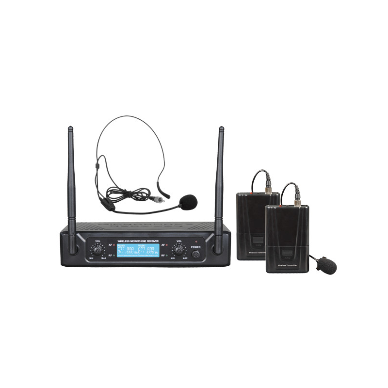 ZZiPP - Set doppio radiomicrofono archetto UHF 674,20/694,00