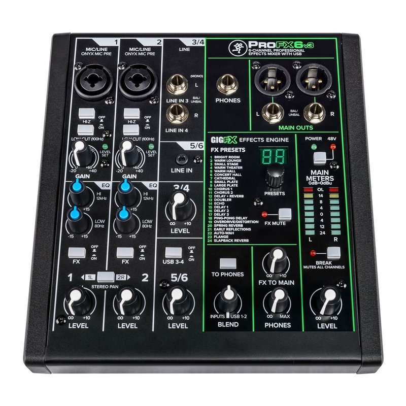 MACKIE - Mixer Analogico 6 Canali con Effetti e USB