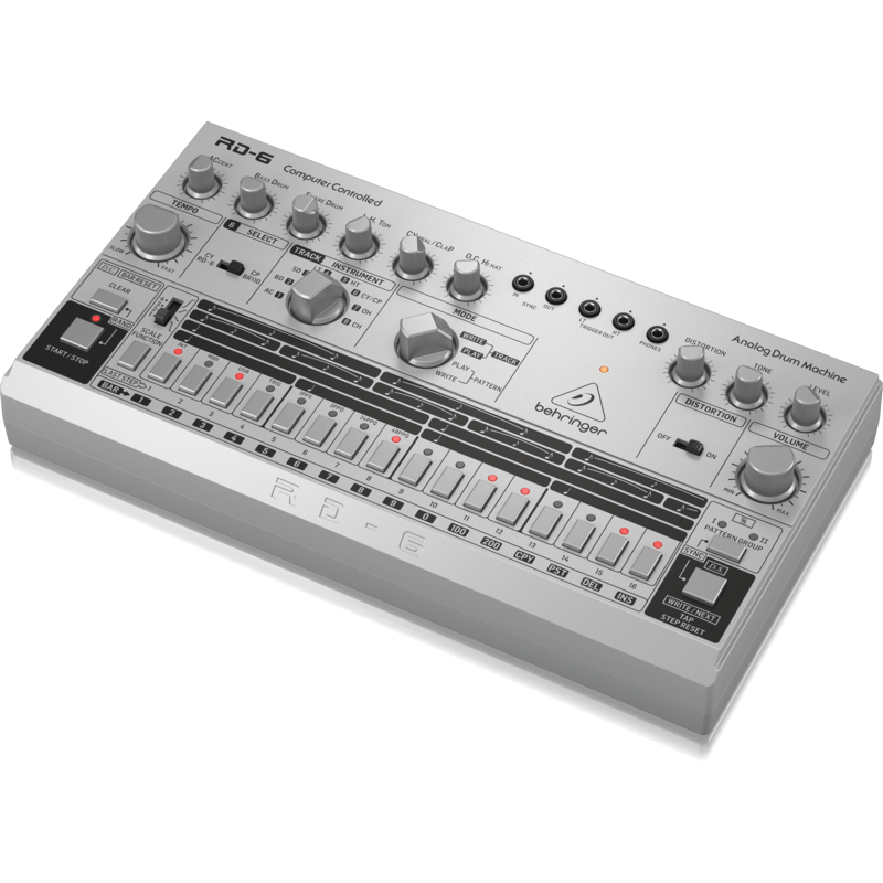 BEHRINGER - Drum Machine analogica con 8 suoni, sequencer a 16 step ed effetto distorsione