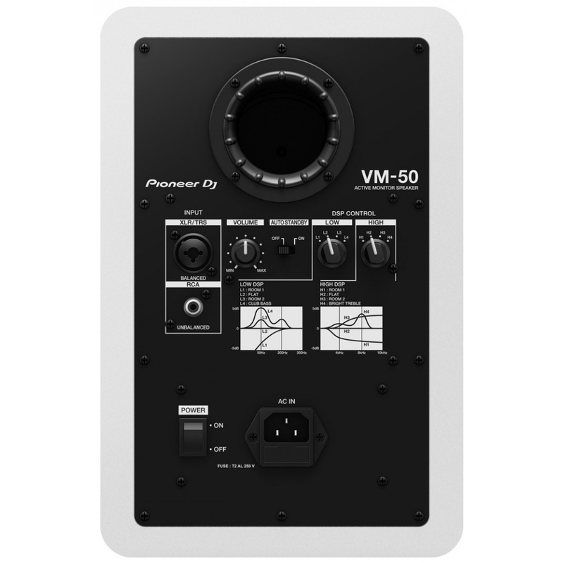 PIONEER DJ - diffusore monitor attivo da 5” (bianco)
